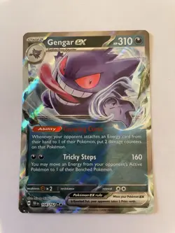 Gengar ex Temporal Forces Ultra Rare Pokemon TCG 104/162 Scarlet & Violet SV05 - Image 1