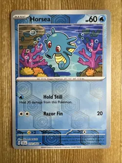Pokemon TCG Horsea 010/064 Shrouded Fable Reverse HOLO NM - Image 1