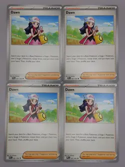 x4 Dawn 087/094 - ME02 Phantasmal Flames PFL Pokemon NM/M English 4x Playset EN - Image 1