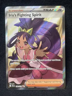 Pokemon Journey Together Iris's Fighting Spirit 180/159 Ultra Rare Full Art - Image 1