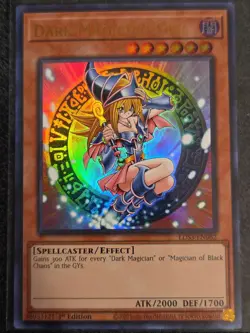 Yugioh Dark Magician Girl LDS3-EN082 Ultra Rare 1st Edition NM - Image 1