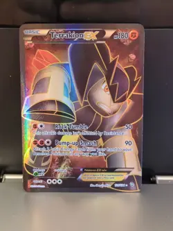 Terrakion EX 121 Full Art Holo Card 121 /124 Dragons Exalted LP Pokemon TCG - Image 1