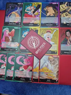 One Piece Tcg LEADER CARD LOT X14 RED BACK - Image 2