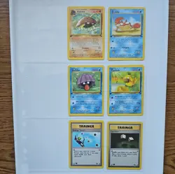WOTC Pokemon Vintage Fossil 1st Edition 6 Card Lot - Image 1