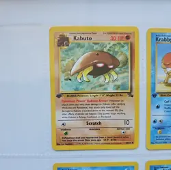 WOTC Pokemon Vintage Fossil 1st Edition 6 Card Lot - Image 2