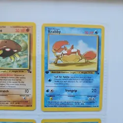 WOTC Pokemon Vintage Fossil 1st Edition 6 Card Lot - Image 3