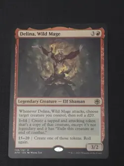 Magic: The Gathering Dungeons & Dragons Delina, Wild Mage Rare Card - Image 1