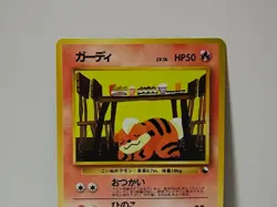 Pokemon Card 1998 x1 Growlithe Promo Series 1 Vending Japan Caninos - Image 3