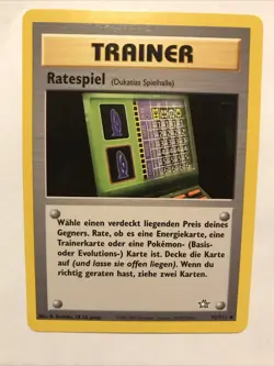 Card Filp Game - BANNED - Uncommon - Pokemon Japanese Neo Genesis Trainer - Image 1