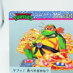 13 Do you eat too muchU Mutant Turtles NINJA Card TAKARA 1994 made in JAPAN - Image 2