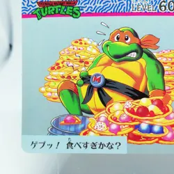 13 Do you eat too muchU Mutant Turtles NINJA Card TAKARA 1994 made in JAPAN - Image 4