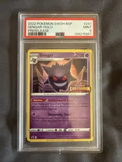 Gengar - (Prerelease) SWSH241 SWSH: Sword & Shield Promo Cards Holo - PSA 9! - Image 1