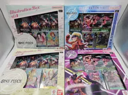Bandai One Piece Trading Card Game - Illustration Box Volume 1-4 New/Sealed - Image 1