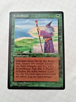 MTG German FBB Fastbond (Schnellbund) Rgular Rare - Bit of Edge Wear - See Pics - Image 1