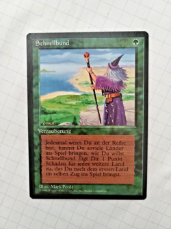 MTG German FBB Fastbond (Schnellbund) Rgular Rare - Bit of Edge Wear - See Pics - Image 2