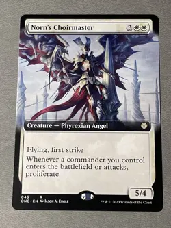 MTG Norn's Choirmaster Extended Art - Phyrexia: All Will Be One Commander NM - Image 1