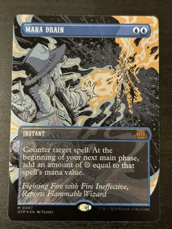 MTG Textured Foil Mana Drain Outlaws of Thunder Junction 0067 NM - Image 1