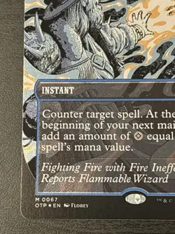 MTG Textured Foil Mana Drain Outlaws of Thunder Junction 0067 NM - Image 5