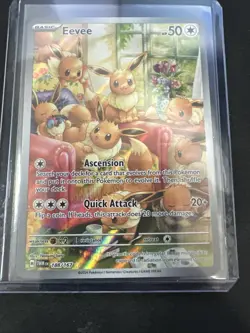 Pokemon TCG Eevee 188/167 Twilight Masquerade Holo - Image 1