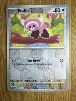 Pokemon TCG: Stufful 052/064 REVERSE Holo - Shrouded Fable - Image 1