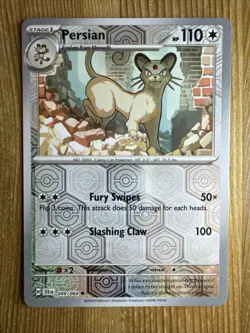 Pokemon TCG: Persian 049/064 REVERSE Holo - Shrouded Fable - Image 1
