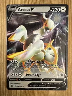 Arceus V 122/172 - Brilliant Stars Metal UPC Promo Ultra Rare Pokemon TCG NM - Image 1