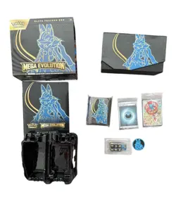 Pokemon TCG Mega Evolution Lucario ETB Elite Trainer Box OPEN W/Promo NO PACKS - Image 1