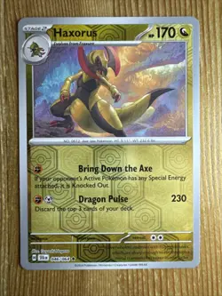 Pokemon TCG: Haxorus 046/064 RARE Reverse Holo - Shrouded Fable - Image 1