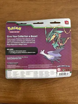 Pokemon XY Mega Evolutions 3 Booster Blister Pack Mega Latios Pin Factory Sealed - Image 2