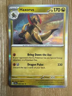 Haxorus 046/064 Pokemon TCG Shrouded Fable Holo Rare NM - Image 1