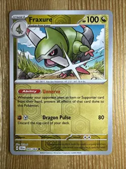 Fraxure 045/064 Shrouded Fable Pokemon TCG Reverse Holo NM - Image 1