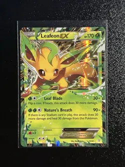 2016 Pokemon Leafeon EX 10/83 XY Generations Holo Rare NEAR MINT - Image 1