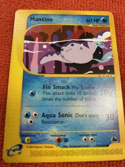 SKYRIDGE MANTINE 77/144 2003 Non -Holo Pokemon TCG - Image 1