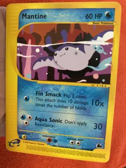 SKYRIDGE MANTINE 77/144 2003 Non -Holo Pokemon TCG - Image 4