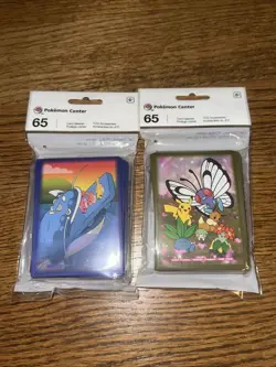 Pokemon Dondozo & Tatsugiri & Floral Flurry Sleeves 65x PC Exclusive SEALED NEW - Image 1