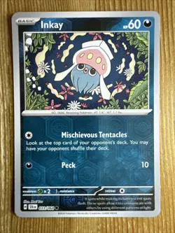 Inkay 033/064 Shrouded Fable Pokemon TCG Reverse Holo NM - Image 1