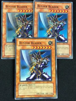 YUGIOH BUSTER BLADER DL1-002 SUPER X3 HP/CREASES - Image 1