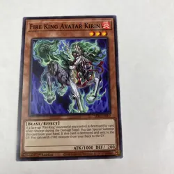 yugioh Fire King Avatar Kirin SR14-EN007 Fire Kings Structure Deck 1st Edition - Image 1