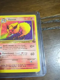 Pokemon TCG Flareon 1st Edition Jungle Card 19/64 Regular Non-Holo Rare - Image 2
