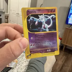 Pokemon Mewtwo TCG Reverse Holo Rare Card 56/165 Expedition Base Set - Image 2