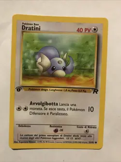 Pokemon Italian Dratini 53/82 1st Edition Team Rocket Card - Image 1