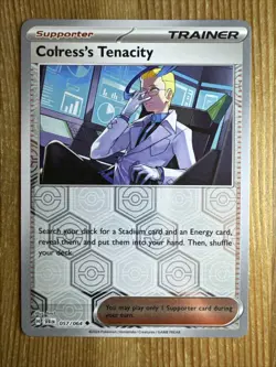 Colress’s Tenacity 057/064 Pokemon Card Reverse Holo NM - Image 1