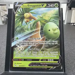 Pokemon TCG Alolan Exeggutor V Pokemon Go 005/078 Ultra Rare Holo Card - Image 1