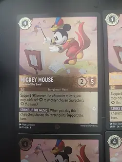 Mickey Mouse - Leader of the Band 34 Disney Lorcana Promo Cards Cold Foil - Image 3