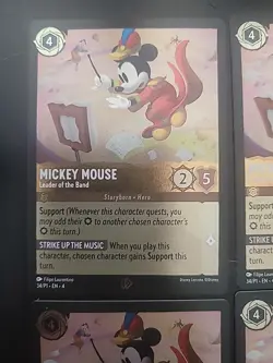 Mickey Mouse - Leader of the Band 34 Disney Lorcana Promo Cards Cold Foil - Image 4