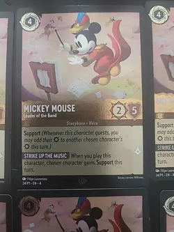 Mickey Mouse - Leader of the Band 34 Disney Lorcana Promo Cards Cold Foil - Image 5