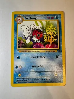 Seaking #46/64 | Vintage 1999 WOTC Pokemon Cards | Jungle Set | Near Mint - Image 1