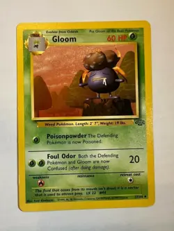 Gloom #37/64 | Vintage 1999 WOTC Pokemon Cards | Jungle Set | Near Mint - Image 1