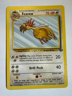 Fearow #36/64 | Vintage 1999 WOTC Pokemon Cards | Jungle Set | Near Mint - Image 1