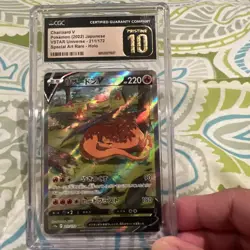 🔥🔥 CGC 10 Pristine Charizard V 211/172 Vstar Universe SAR 2022 Pokemon Card - Image 1